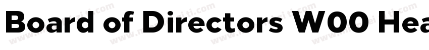 Board of Directors W00 Heavy字体转换